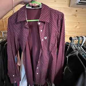 Button up western rodeo shirt